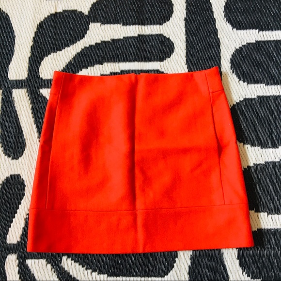 J. Crew • Coral Wool Mini Skirt - Picture 4 of 11